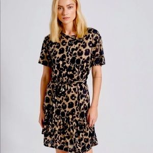 Current/Elliot Leopard Linen Dress -Excellent Condition